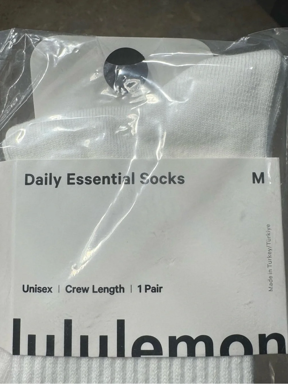 New Women’s Lululemon Athletica Socks  3 pairs Size Medium  Socks stretch